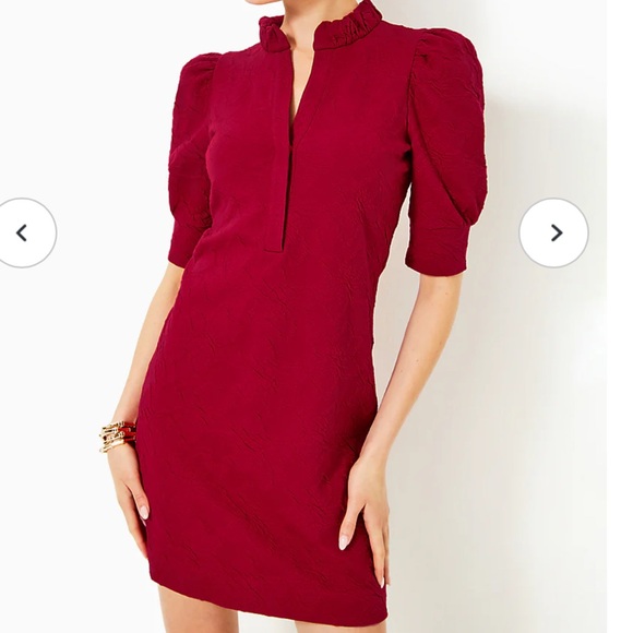 NWT Lilly Pulitzer Elsey Dress in Red Size L - Picture 1 of 9